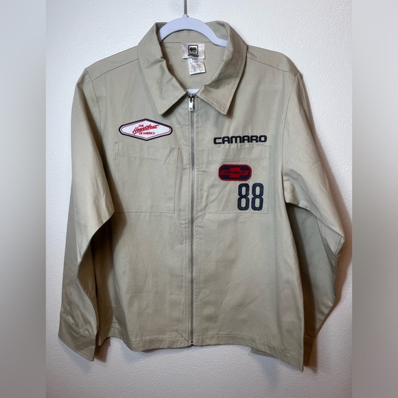 General Motors Camaro IROC Z Z28 Motorsport Racing Fan Jacket Mens Size S